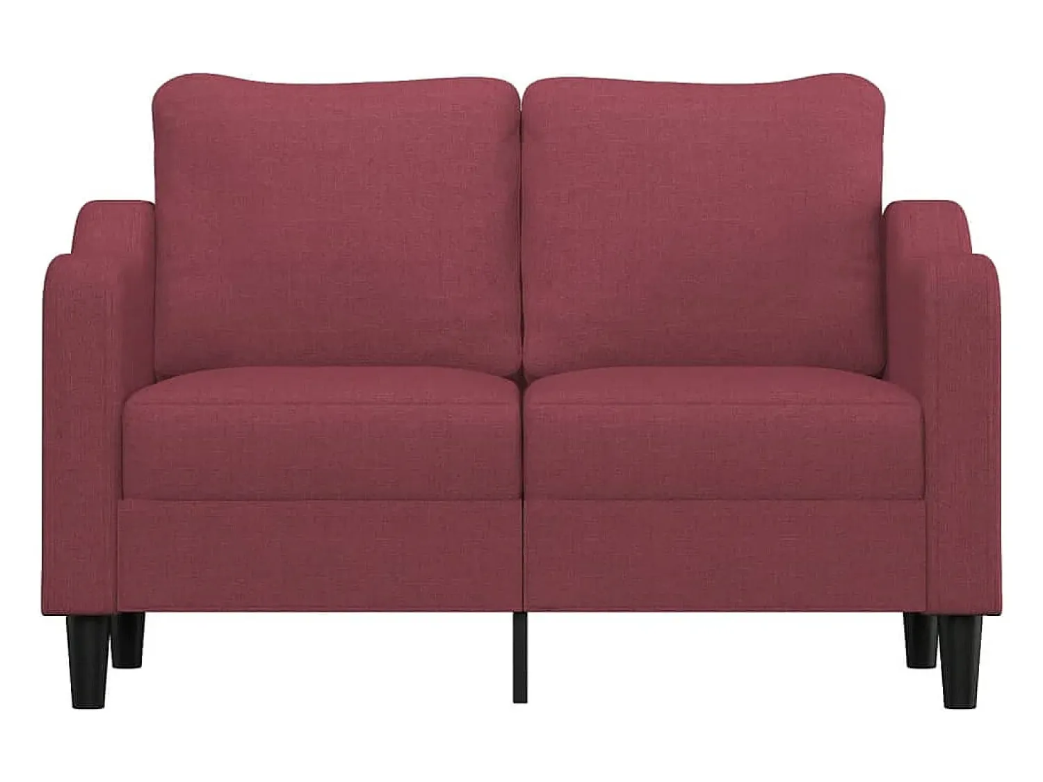 Sofá* Sofá de 2 lugares tecido 120 cm tinto PT909193 Vermelho