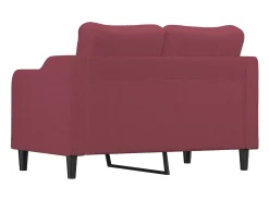 Sofá* Sofá de 2 lugares tecido 120 cm tinto PT909193 Vermelho