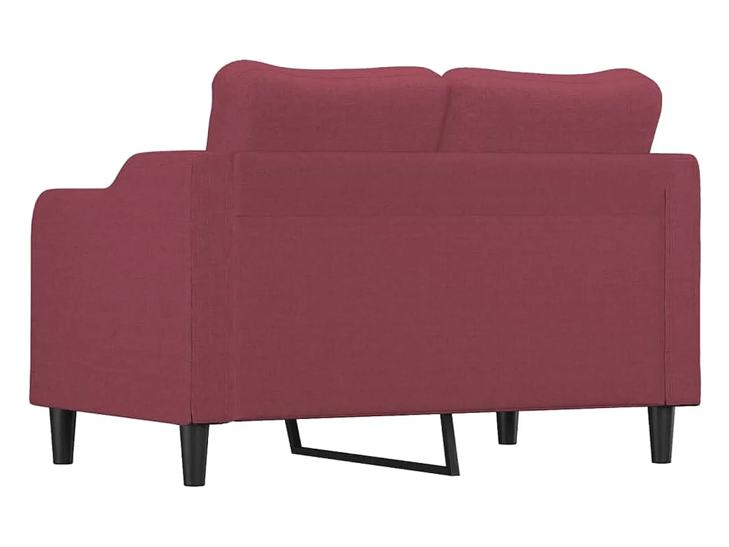 Sofá* Sofá de 2 lugares tecido 120 cm tinto PT909193 Vermelho