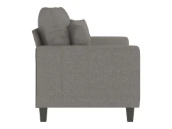 Sofá*vidaxl Sofá de 2 lugares tecido 120 cm cinzento-acastanhado Taupe
