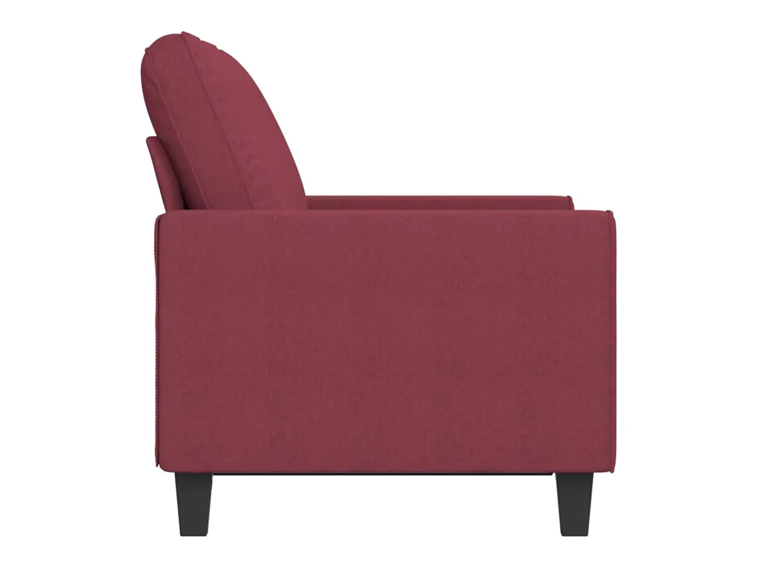 Sofá* Sofá de 2 lugares tecido 120 cm tinto PT605501 Vermelho