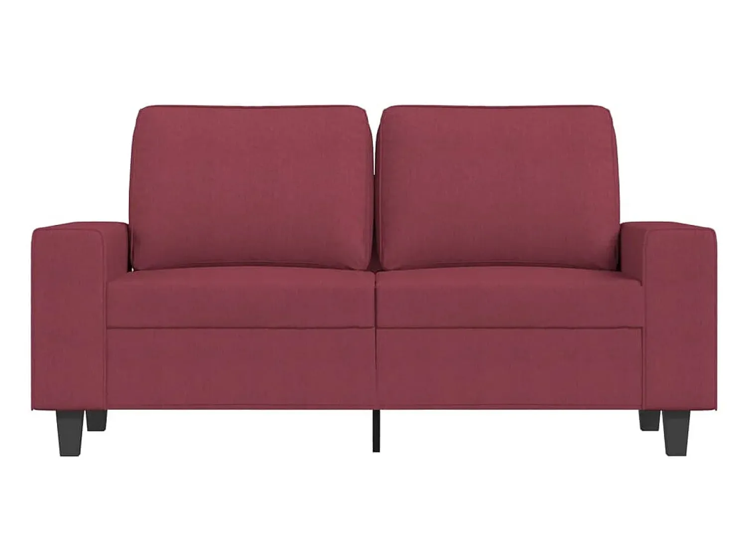 Sofá* Sofá de 2 lugares tecido 120 cm tinto PT605501 Vermelho