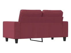Sofá* Sofá de 2 lugares tecido 120 cm tinto PT605501 Vermelho