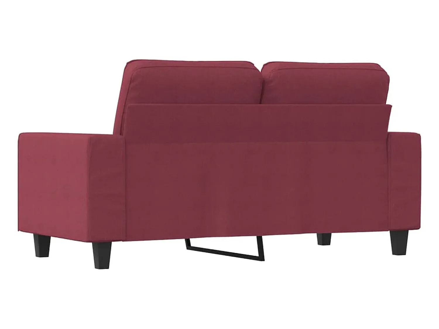 Sofá* Sofá de 2 lugares tecido 120 cm tinto PT605501 Vermelho