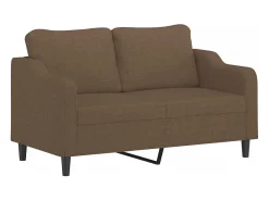 Sofá| Sofá de 2 lugares tecido 140 cm PT119148 Castanho