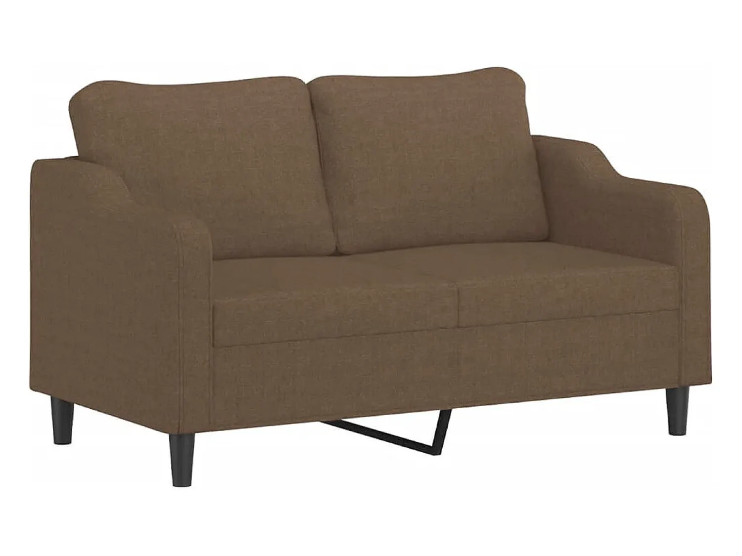 Sofá| Sofá de 2 lugares tecido 140 cm PT119148 Castanho