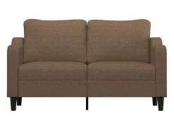 Sofá| Sofá de 2 lugares tecido 140 cm PT119148 Castanho