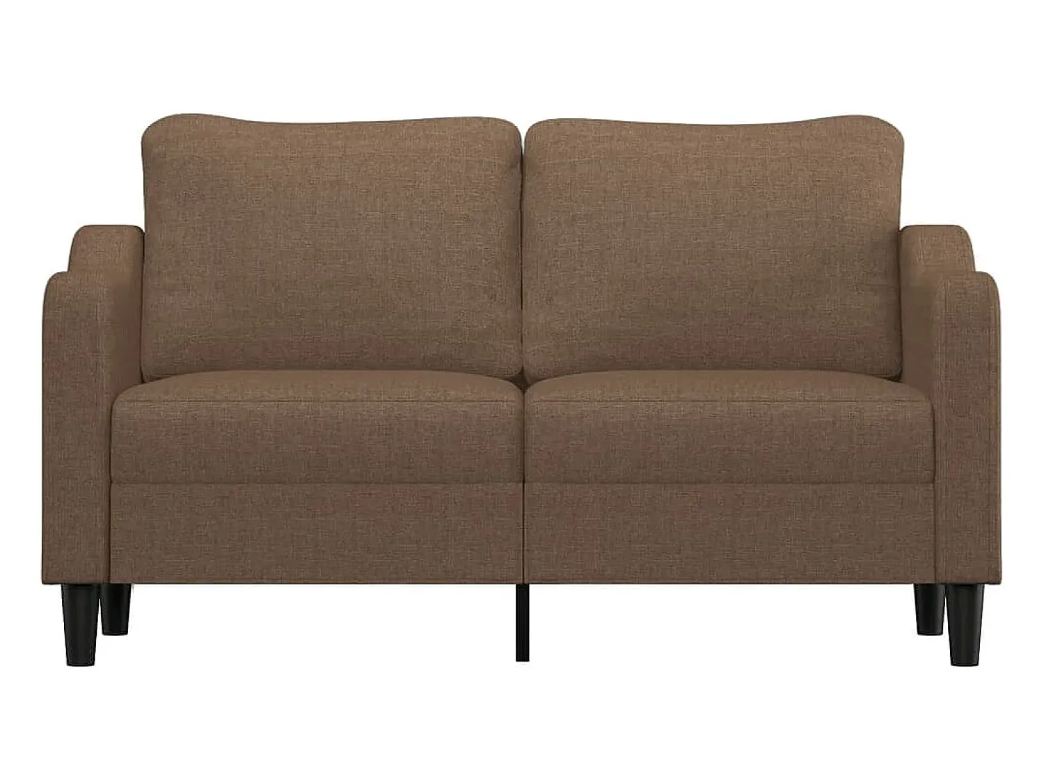 Sofá| Sofá de 2 lugares tecido 140 cm PT119148 Castanho