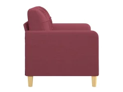 Online Sofá de 2 lugares tecido 120 cm tinto PT580941 Vermelho