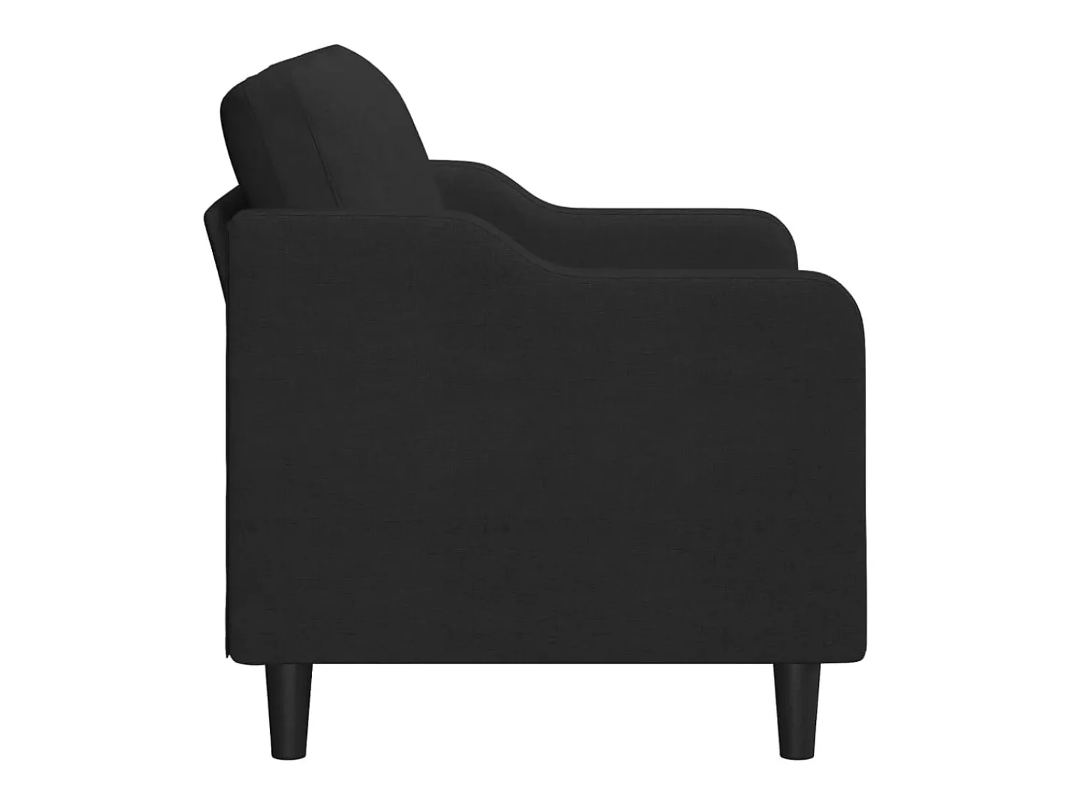 Sofá| Sofá de 2 lugares tecido 120 cm PT967383 Preto