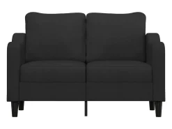 Sofá| Sofá de 2 lugares tecido 120 cm PT967383 Preto