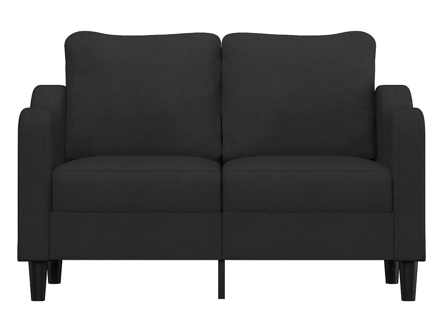 Sofá| Sofá de 2 lugares tecido 120 cm PT967383 Preto