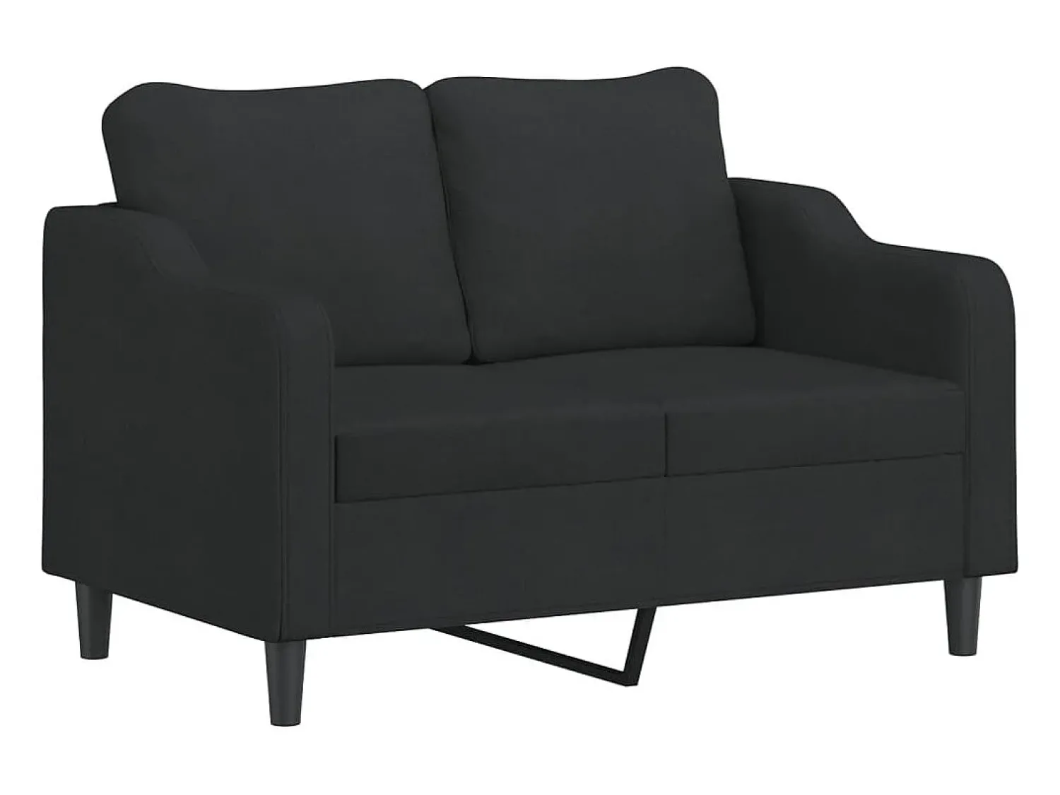 Sofá| Sofá de 2 lugares tecido 120 cm PT967383 Preto