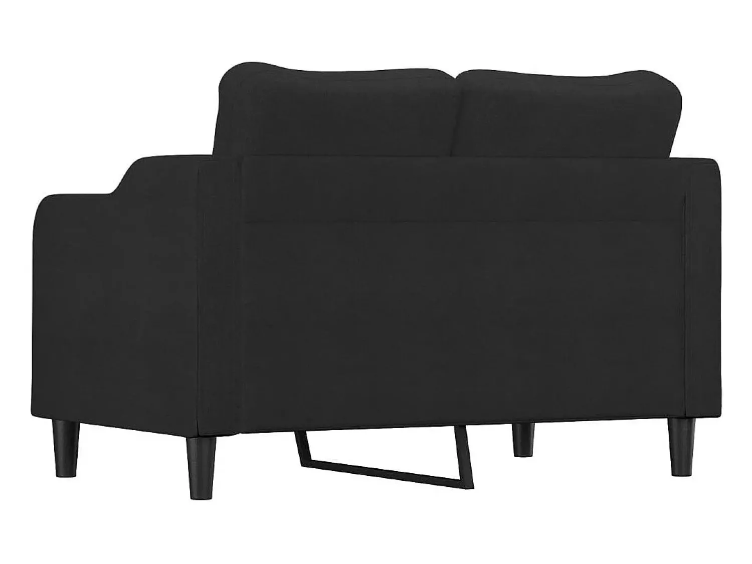 Sofá| Sofá de 2 lugares tecido 120 cm PT967383 Preto