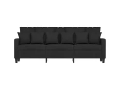 Sofá| Sofá de 3 lugares tecido 180 cm PT606123 Preto