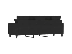 Sofá| Sofá de 3 lugares tecido 180 cm PT606123 Preto