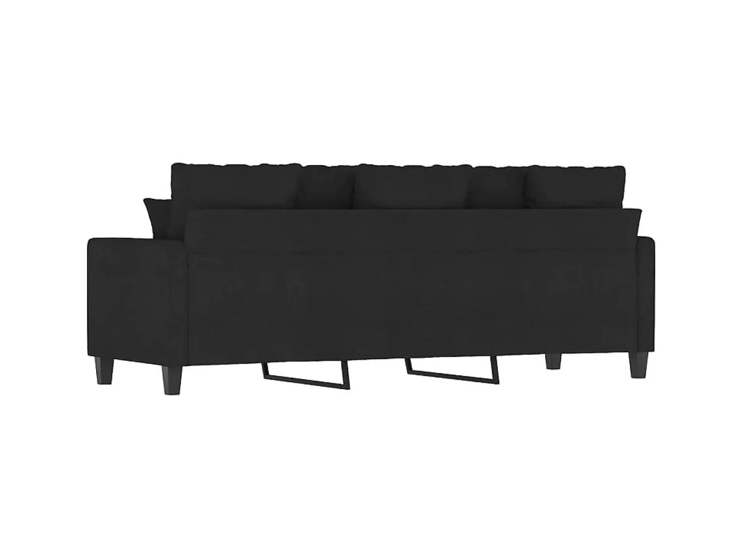 Sofá| Sofá de 3 lugares tecido 180 cm PT606123 Preto