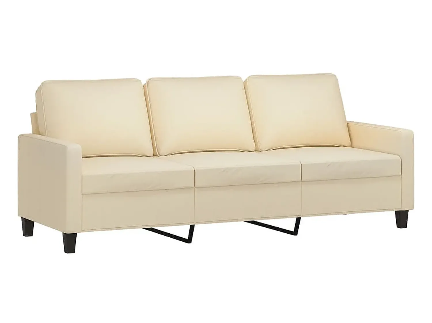 Sofá| Sofá de 3 lugares tecido 180 cm cor PT793277 Creme