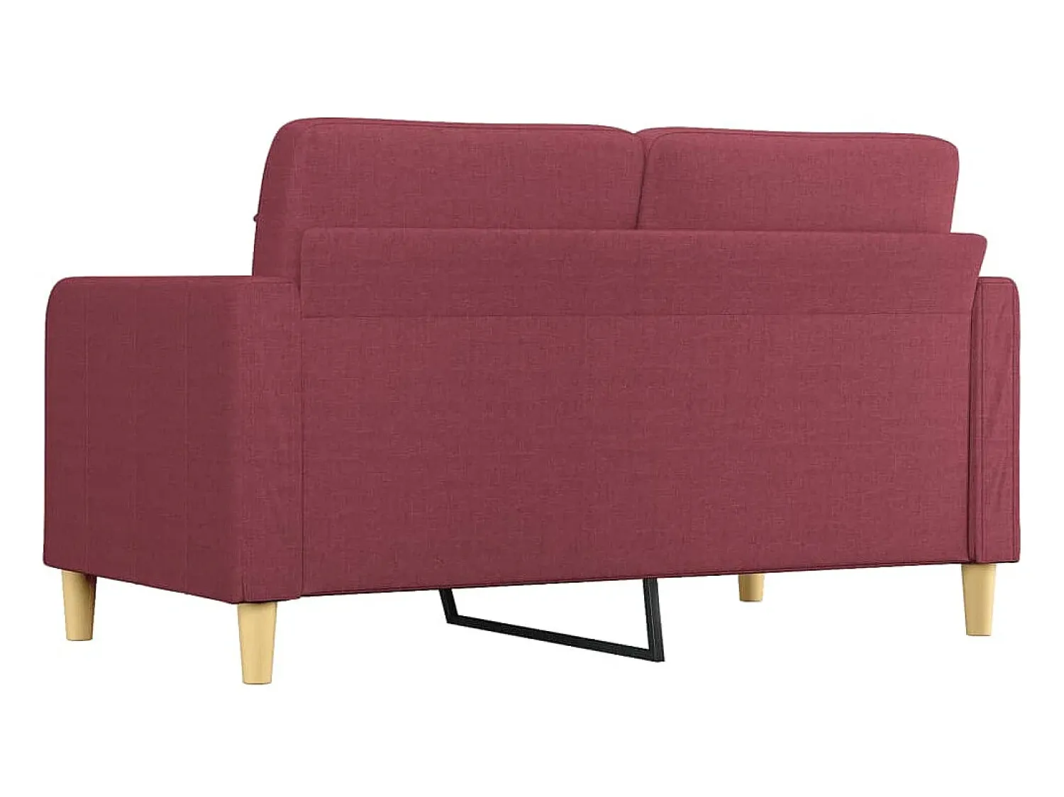 Sofá de 2 lugares tecido 140 cm tinto PT162933^ Sofá
