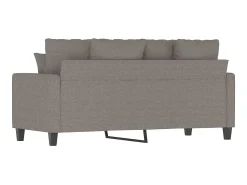 Sofá| Sofá de 2 lugares tecido 140 cm cinzento-acastanhado PT304161 Taupe