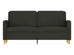 Sofá| Sofá de 2 lugares tecido 140 cm PT632446 Preto