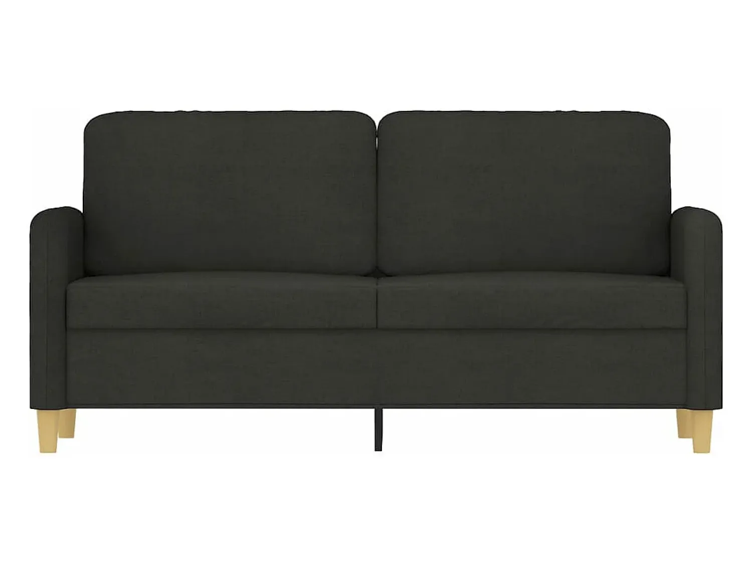 Sofá| Sofá de 2 lugares tecido 140 cm PT632446 Preto