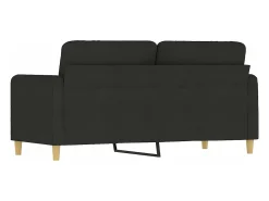 Sofá| Sofá de 2 lugares tecido 140 cm PT632446 Preto