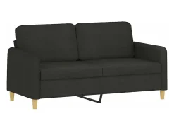 Sofá| Sofá de 2 lugares tecido 140 cm PT632446 Preto
