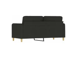 Sofá| Sofá de 2 lugares tecido 140 cm PT632446 Preto