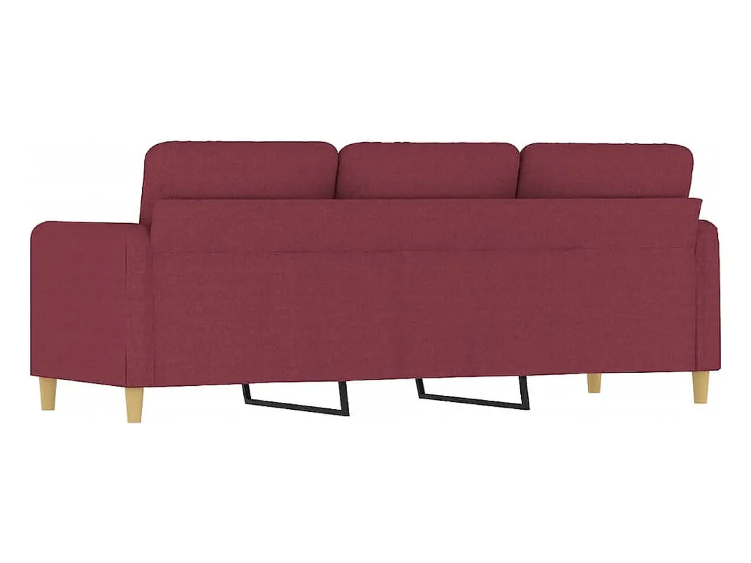 Sofá de 3 lugares tecido 180 cm tinto PT206253^ Sofá