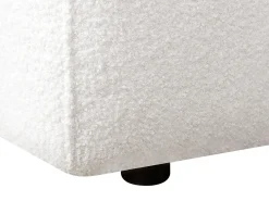 Sofá*Vente-unique Sofá de 3 lugares tecido bouclé estilo design SOPELANA Branco