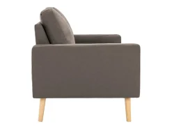 Sofá* Sofá de 2 lugares tecido cinzento-acastanhado PT608020 Taupe