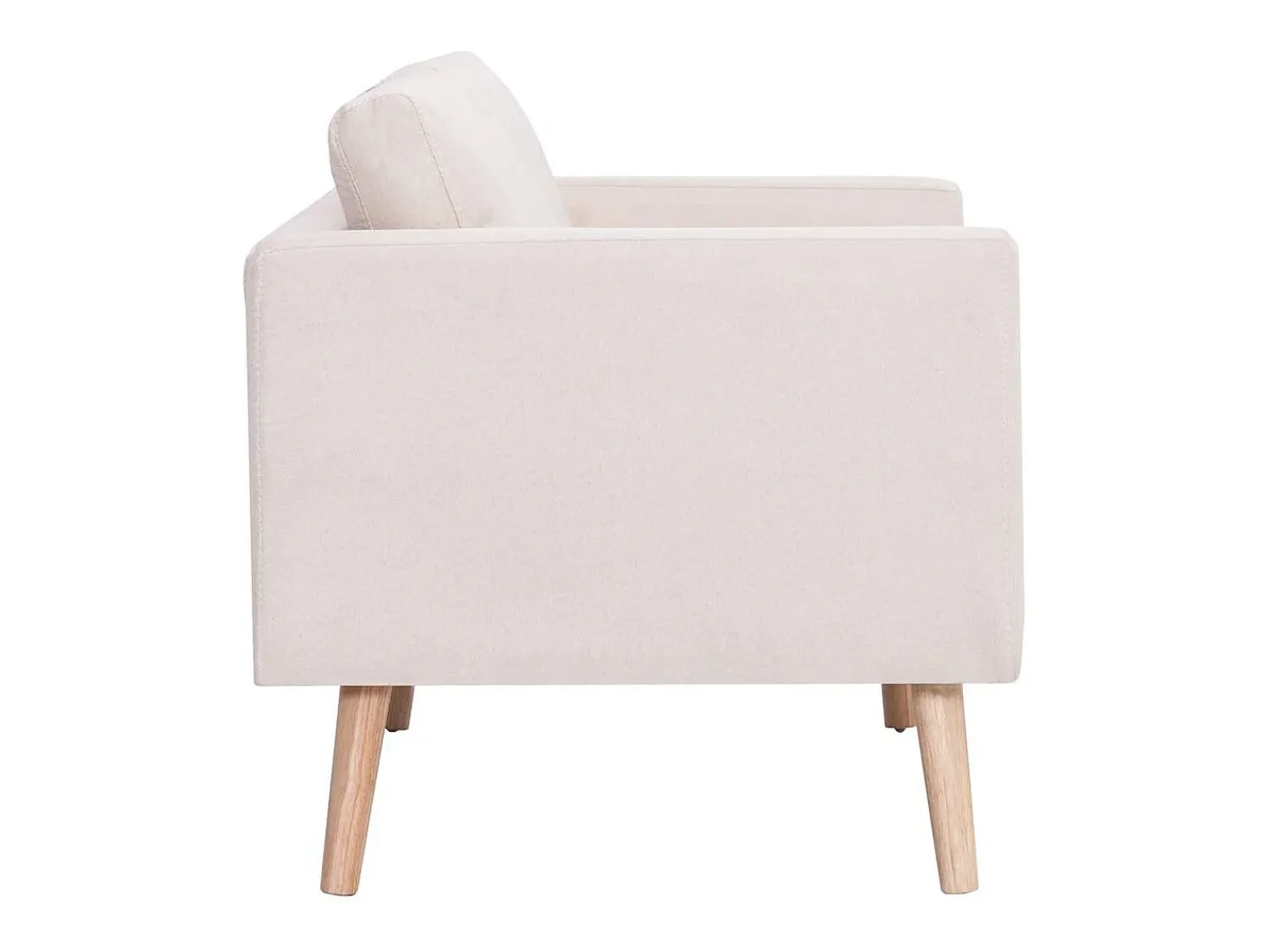 Best vidaxl Sofá de 2 lugares tecido cor Creme