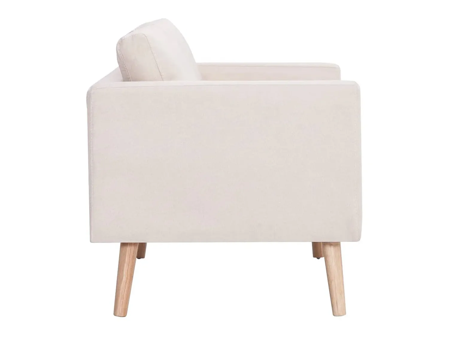 Sofá| Sofá de 2 lugares tecido cor PT246291 Creme