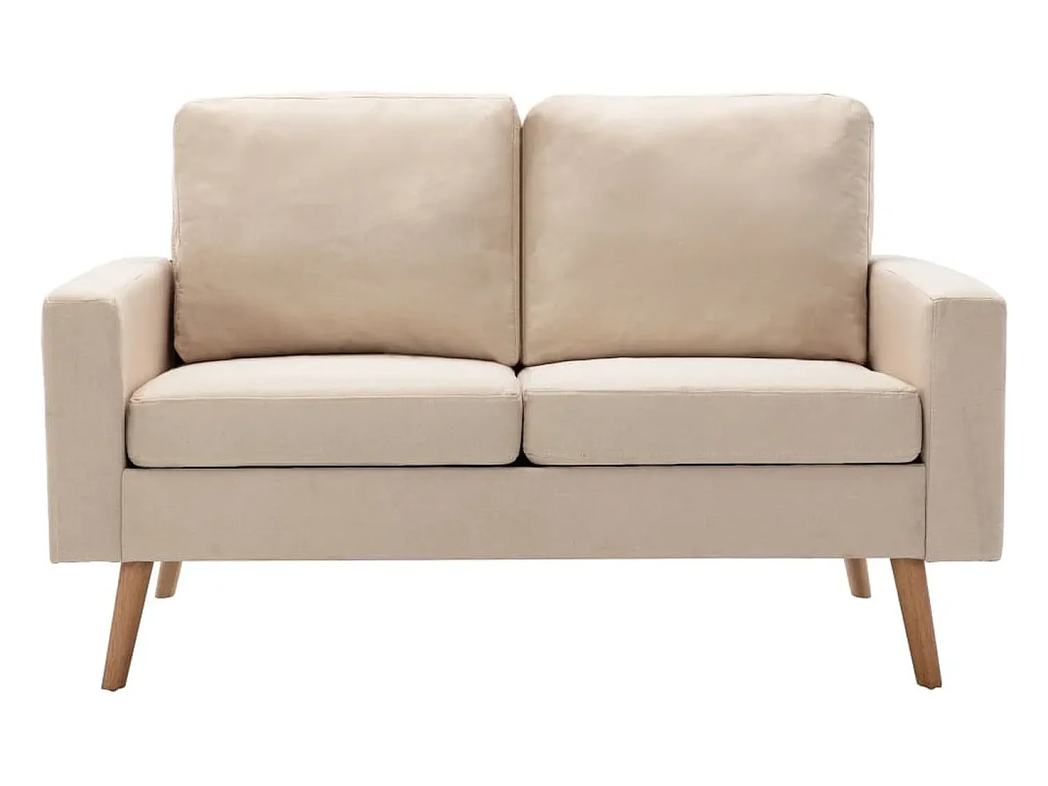 Sofá| Sofá de 2 lugares tecido cor PT449042 Creme