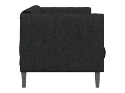 Clearance Sofá de 2 lugares tecido PT678151 Preto