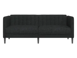 Clearance Sofá de 2 lugares tecido PT678151 Preto