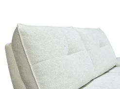 Vente-unique Sofá de 3 lugares tecido texturizado marfim encosto função avanço-recuo KELOPA^ Sofá