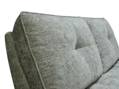 Sofá*Vente-unique Sofá de 3 lugares tecido texturizado cinza encosto função avanço-recuo KELOPA Cinzento