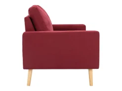 Sofá| Sofá de 2 lugares tecido tinto PT351006 Vermelho