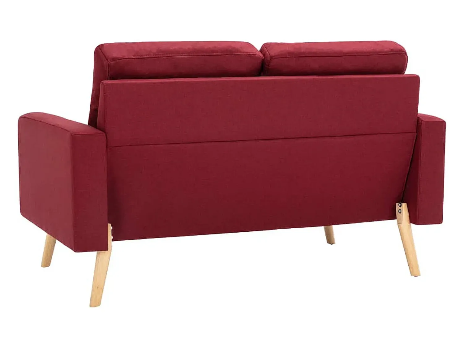 Sofá| Sofá de 2 lugares tecido tinto PT351006 Vermelho