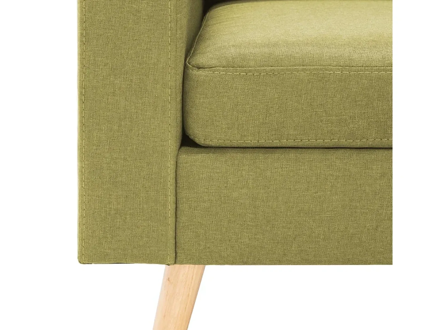 Best vidaxl Sofá de 2 lugares tecido Verde
