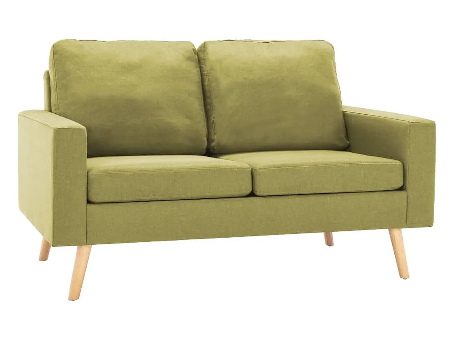 Best vidaxl Sofá de 2 lugares tecido Verde
