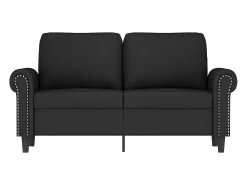 Sofá* Sofá de 2 lugares veludo 120 cm PT690024 Preto