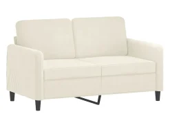 Sofá de 2 lugares veludo 120 cm cor PT735890^ Sofá