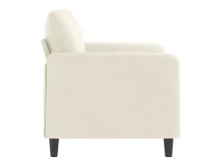 Sofá de 2 lugares veludo 120 cm cor PT735890^ Sofá
