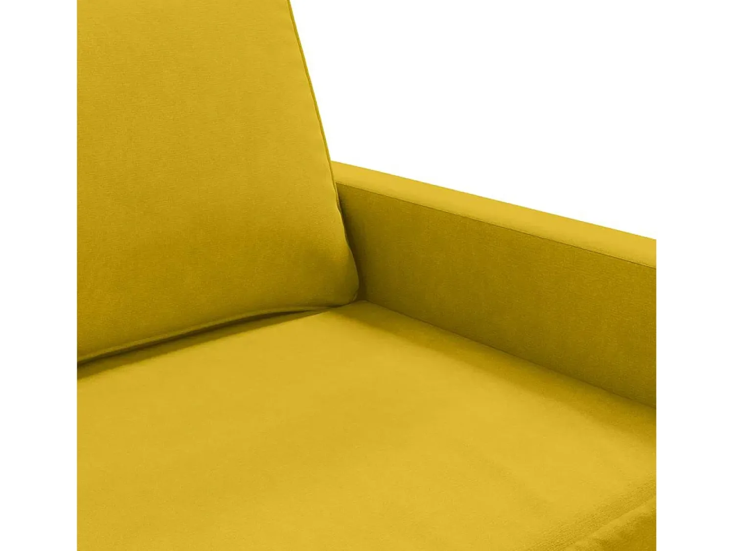 Sofá|vidaxl Sofá de 2 lugares veludo 140 cm Amarelo