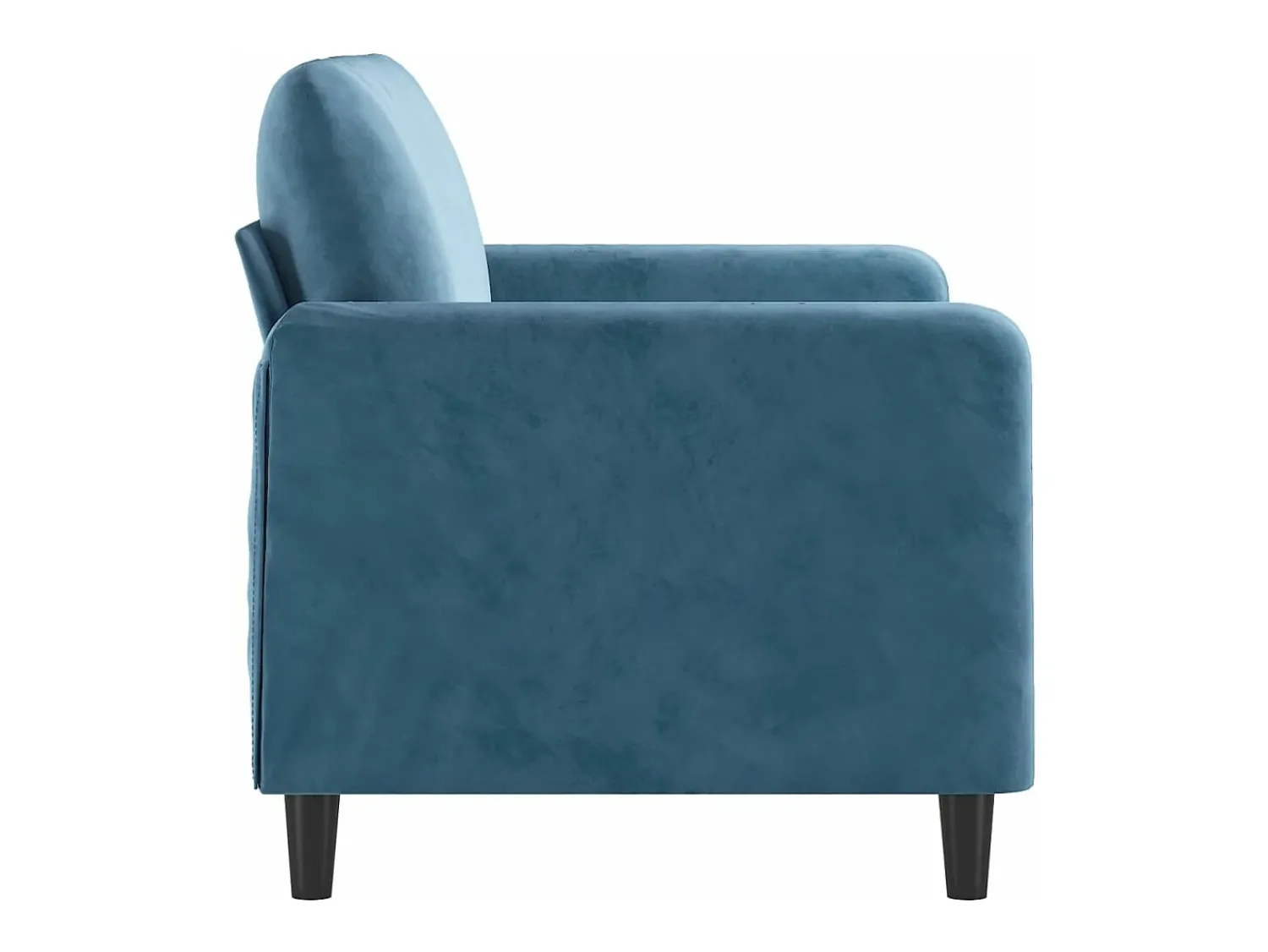 Sofá| Sofá de 2 lugares veludo 120 cm PT496013 Azul
