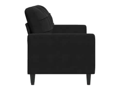 Sofá* Sofá de 2 lugares veludo 140 cm PT885624 Preto