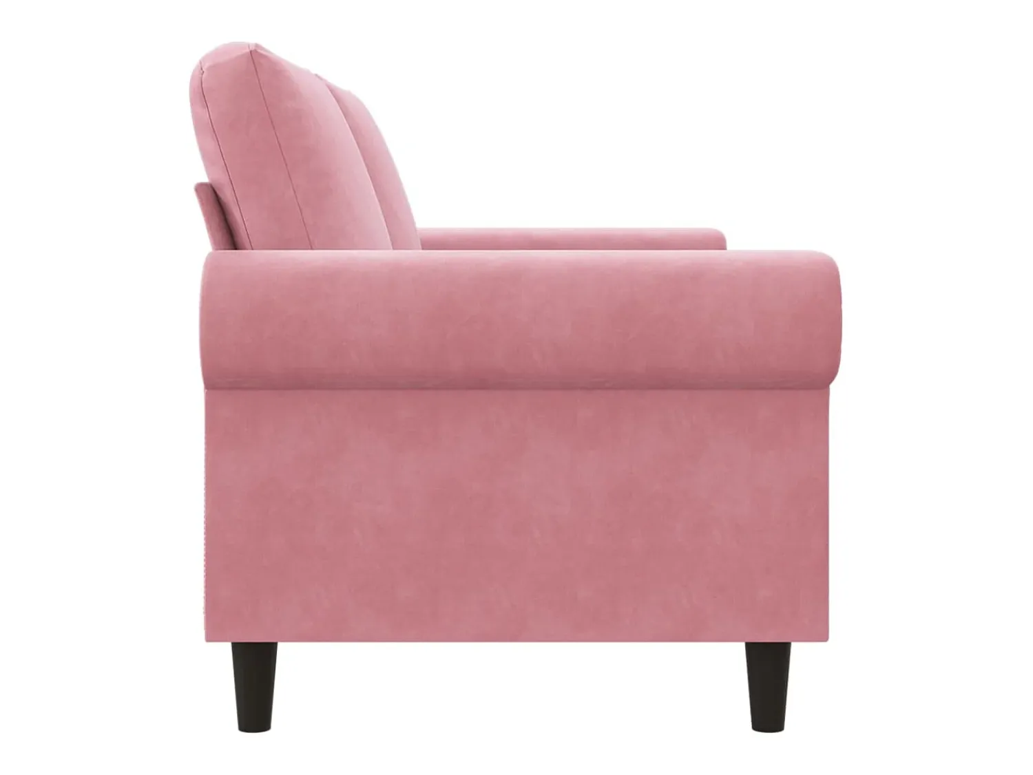 Sofá|vidaxl Sofá de 2 lugares veludo 140 cm Rosa